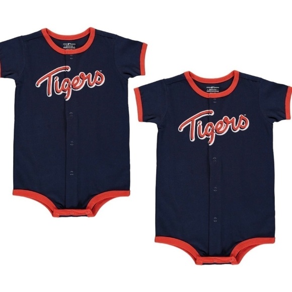 DETROIT Tigers Bundle Infant Power Hitter Onesie  12 months & 18 mo.s MLB  NWT - Picture 1 of 7